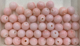 #BEADS1020 - Group of 48 6mm Round Rose Quartz ...