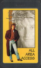 ##MUSICBP0370  - 1991 Rod Stewart All Area Access Laminated Backstage Pass from the Vagabond Heart Tour
