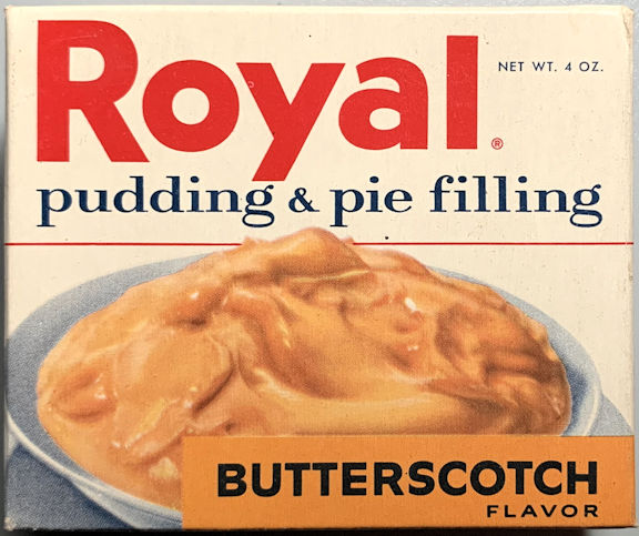#CS572- Full Unopened Box of Royal Butterscotch Pudding and Pie Filling