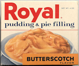 #CS572- Full Unopened Box of Royal Butterscotch Pudding and Pie Filling