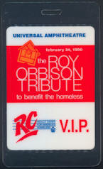 ##MUSICBP0063 - 1990 Roy Orbison  Tribute Concert Event OTTO Laminated Backstage Pass - Many Famous Artists Including Bob Dylan, B. B. King, John Fogerty, etc.