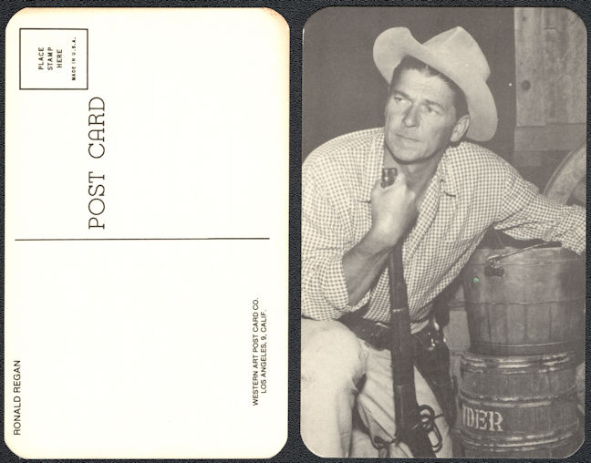 #CH196 - Ronald Reagan Western Postcard From His Acting Days