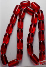 #BEADS0600 - Strand of 24 Multifaceted Deep Rub...