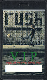 ##MUSICBP0392  - 1991 Rush OTTO Laminated VIP Backstage Pass from the Roll the Bones Tour - Boy Kicking Skull
