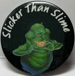 #CH510 - Group of 3 Uncommon Licensed 1988 Slimer (Ghostbusters) Pinbacks