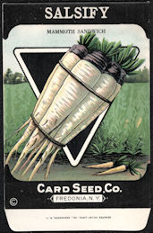#CE171 - Mammoth Sandwich Salsify Seed Card Seed Packet