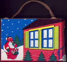 #HH150 - Christmas Treat Box with old Red String Handle