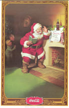 #CC227 - Coca Cola Unused 1974 Large Calendar with Santa on Cover
