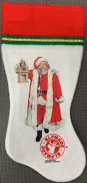 #HH229 - Large Licensed Christmas Stocking Featuring Santa from Santa Claus The Movie