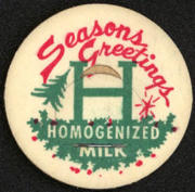 #DC119-09 - Uncommon Seasons Greetings Homogenized Milk Bottle Cap