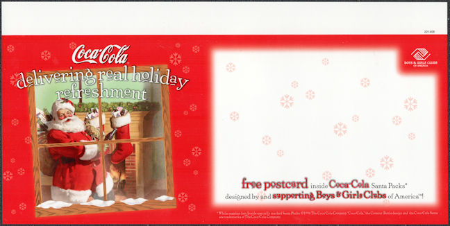 #SIGN270 - Coca-Cola Sign for Santa Pack Promotion