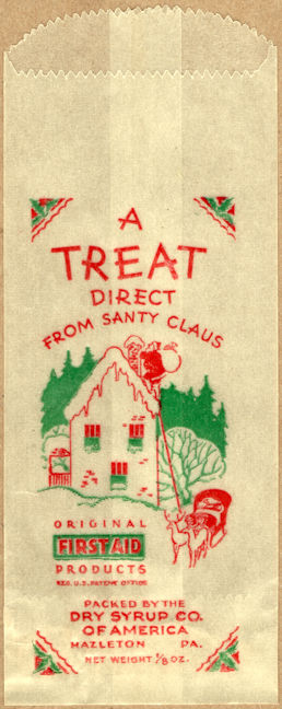 #PC119 - Pair of Santa Claus Candy Treat Bags