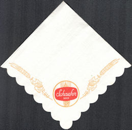 #SP012 - Schaefer Beer Advertising Napkins