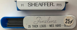 #CS511 - Full Tin of Sheaffer's Fineline Pencil Leads - Celluloid and Tin