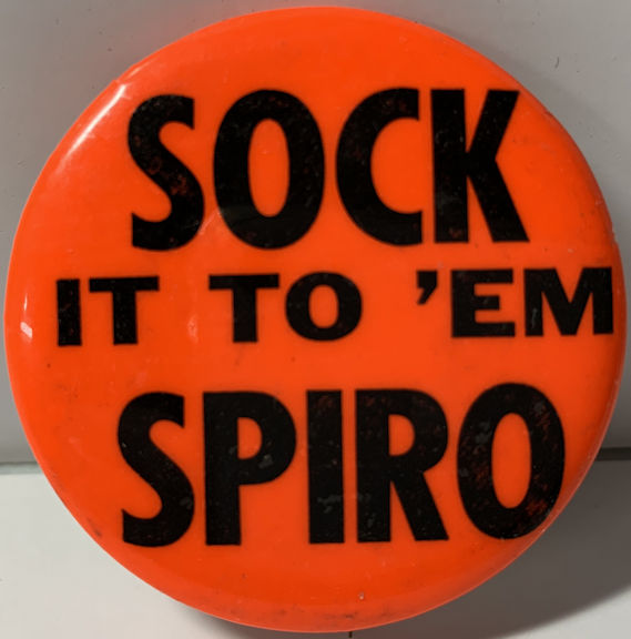 #PL060 - Sock it to 'em Spiro Pinback