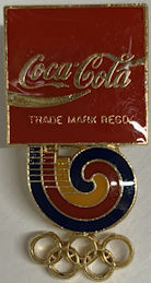 #CC415 - Coca Cola 1988 Seoul Olympics Enameled Hat/Lapel Pin