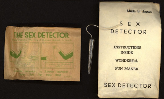 #TY574 - Pair of Sex Detector Novelties - Japan