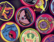 #TY410 - Tin Litho Police/Sheriff's Badges