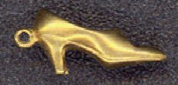 #BEADSC0272 - Brass Shoe Charm