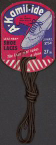 #CS174 - A-Kamil-ide Shoe Laces on Display Card