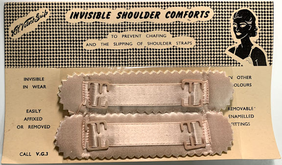 #CS531 - Invisible Shoulder Comforts on Original Display Card - Cellophane Wrap