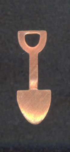 #BEADSC0221 - Copper Plated Shovel Charm