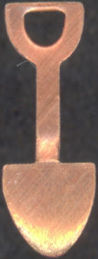 #BEADSC0221 - Copper Plated Shovel Charm