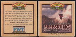 #TMSpirits072 - Sierra Nevada Beer Coaster Advertising the Freeskiing World Tour - As low as 12¢ each