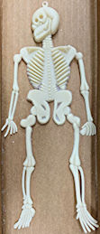 #HH079 - Large Plastic Halloween Skeleton with Eye for Hanging