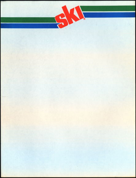 #SOZ116  - Group of 5 Ski Soda  Letterheads