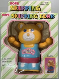 #TY826 - Battery Operated Rope Skipping Bear in Original Box