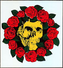 ##MUSICGD2004 - Grateful Dead Tour Sticker/Decal - Bertha in Ring of Roses