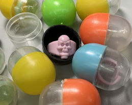 #TY825 - Group of 12 Skull Ring Gumball Toys in...