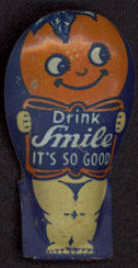 #SOZ091  - Metal Smile Soda Advertising Clicker