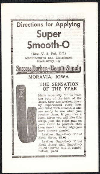 #UPaper183 - Super Smooth-O Razor Strop Brochure