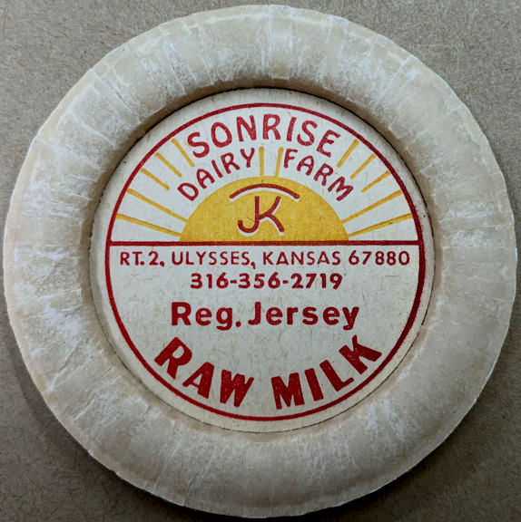 #DC218 - Sonrise Dairy Farm Raw Milk Bottle Cap Picturing a Sunrise