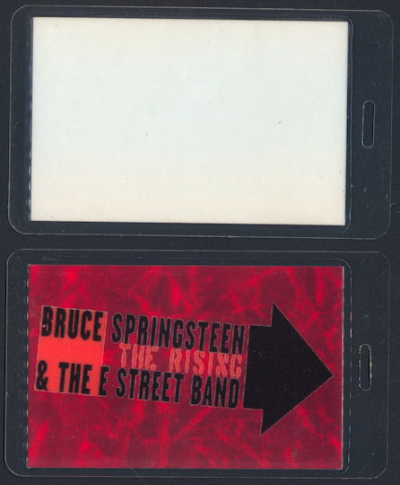 ##MUSICBP0320  - Bruce Springsteen & The E Street Band Laminated OTTO Backstage pass from The Rising Tour