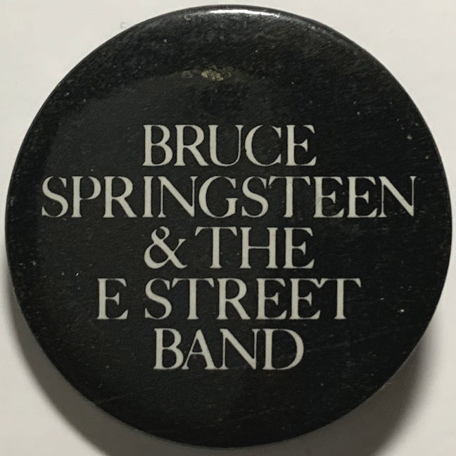 ##MUSICBQ0174 - 1986 Bruce Springsteen and the E Street Band Pinback Button from "Button-Up" 
