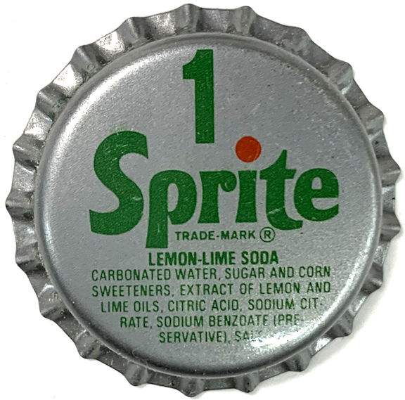 #BF284 - Group of 10 Sprite #1 Soda Bottle Caps - (Coke Product)