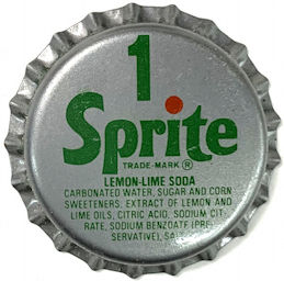 #BF284 - Group of 10 Sprite #1 Soda Bottle Caps...