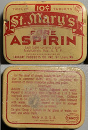 #CS563 - St. Mary's Pure Aspirin Tin