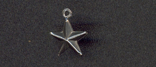 #BEADSC0261 - Tin Double Sided Star Charm - As low as 8¢