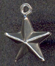 #BEADSC0261 - Tin Double Sided Star Charm - As low as 8¢