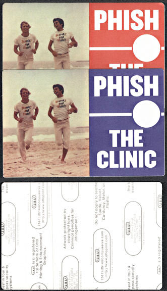 ##MUSICBP0662 - Pair of PHISH OTTO Backstage Passes from the from the 1999 Clinic Tour - Starsky and Hutch