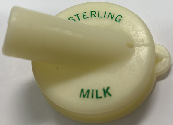 #DC243 - Rare Sterling Dairy Advertising Milk Bottle Spout - Toledo, Ohio