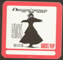 #MUSIC191  - Square 1986 Stevie Nicks Rock a Little Tour OTTO Backstage Pass