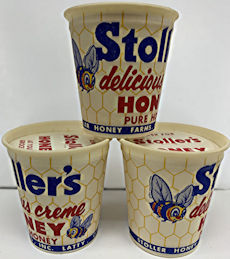 #CS578 - Group of 12 Stoller's Honey Sample Cups with Lids