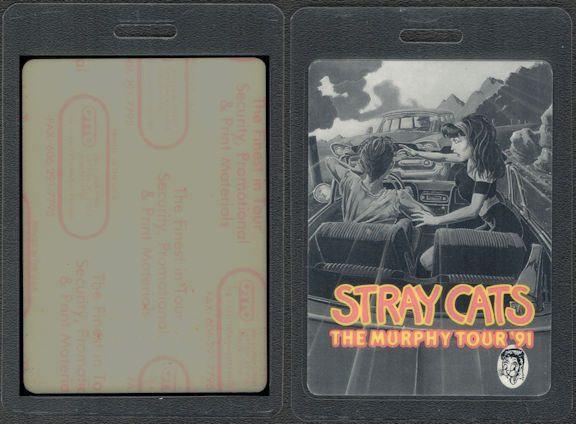 ##MUSICBP0771  - Rare Stray Cats Laminated OTTO Backstage Pass from the 1991 The Murphy Tour