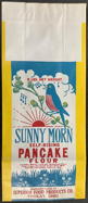 #CS643 - Large Colorful Sunny Morn Pancake Flour Bag - Robin Pictured