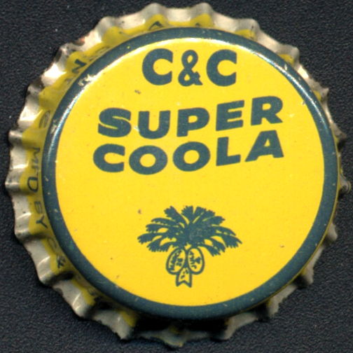 #BF185 - Group of 10 Super Coola C & C Cork Lined Soda Caps